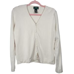 Vintage Lauren Ralph Lauren Cardigan Silk Sweater